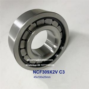 Buy cheap NCF309X2V C3 Cylindrical Roller Bearings 45x100x25mm Full Complement Roller Bearings product
