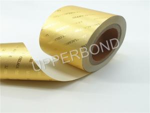 Buy cheap Gold Aluminum Foil Paper Tobacco Paper With Metallic Gloss product