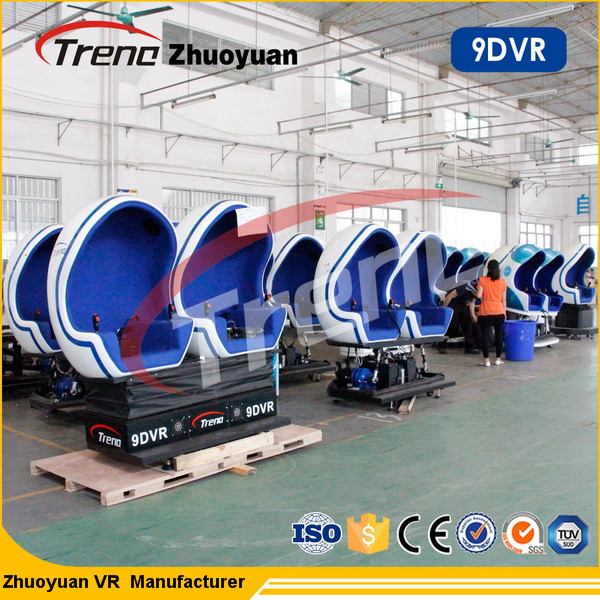 New Experience In 9D Virtual Reality Simulator With Immersion Helmet For Shopping Mall