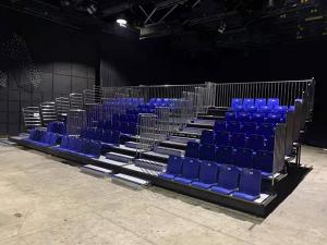 Buy cheap Galvanized Flooring LED Step Retractable Stadium Seating Movable product
