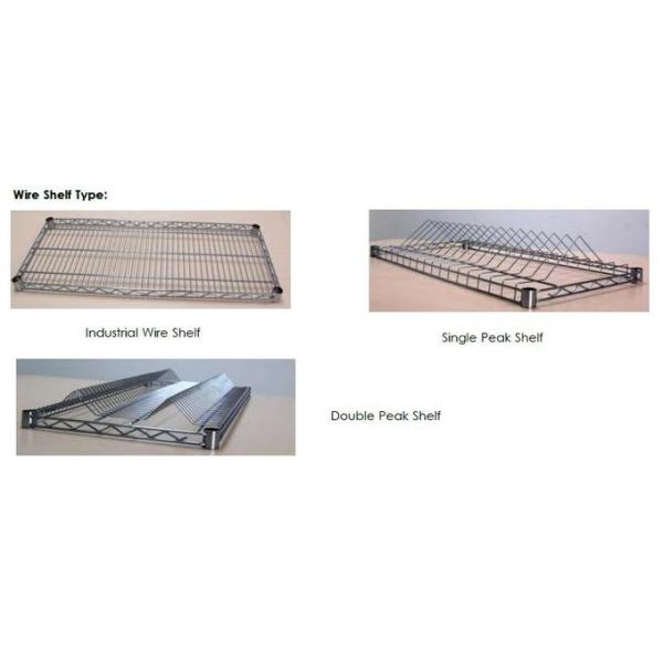Chrome Plated Wire Mesh Shelves , Industrial Wire Rack For Clean Room / Workshop