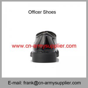 Buy cheap Wholesale Cheap China Black Shining PU leather Military Officer Shoes product