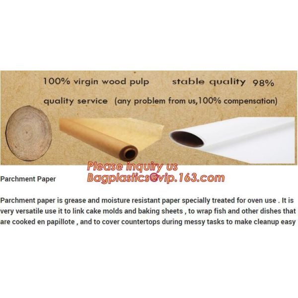 Parchment Paper Roll, Slide Cutter Baking Paper Roll For Cooking, Roasting, Greaseproof, Wrap Paper, chef