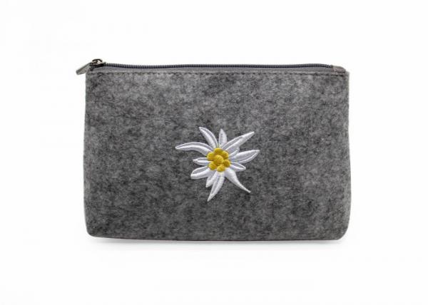 Quality Customized Lady Felt Makeup Toiletry Bag Travel Washable For Women for sale