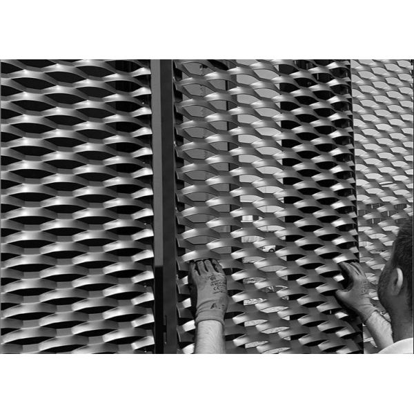 Building Aluminum Expanded Metal Wire Mesh 3.0mm Thickness Anodized