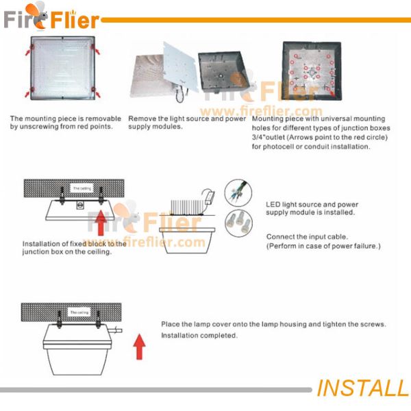 ceiling led gas station light 40w 50w 30w corridor lighting surface mounted led canopy