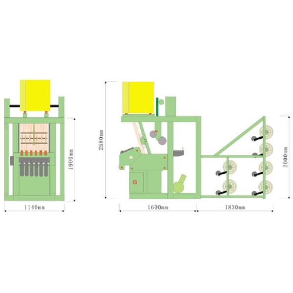 Computerized shuttle-less jacquard needle loom