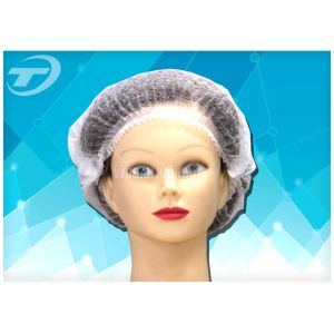 Buy cheap nonwoven MOB cap 21 &quot; single or double elastic , white , blue , green product