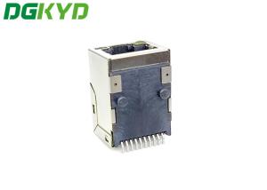 Buy cheap DGKYD911B031AB2A7S057 Ethernet Pcb Rj45 Jack Connector With LED SMD product