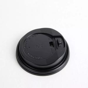 China Leak Proof Disposable Plastic Lids , Eco Friendly Coffee Lids For Milk Tea Paper Cup on sale