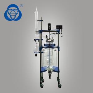 Buy cheap Batch Jacketed Glass Reactor Vessel With Rectification Column Condenser product