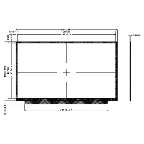 13.3 Inch TFT LCD Module Display 1920x1080 with EDP interface