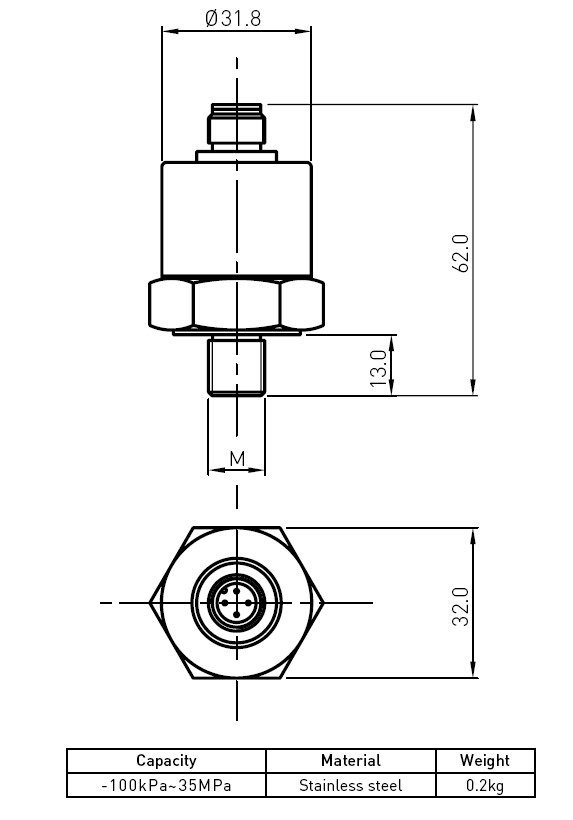 High Capacity Force Sensor Load Cell Column Type Load Cell High Accuracy