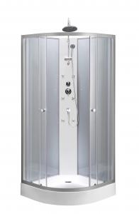 Buy cheap Transparent Tempered Glass Quadrant Shower Cubicles With 15.5cm ABS TRAY product