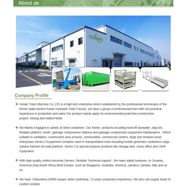 Metal Self Dumping Hopper Tipping Bins 2 Yard Standard 6000 Lb Capacity