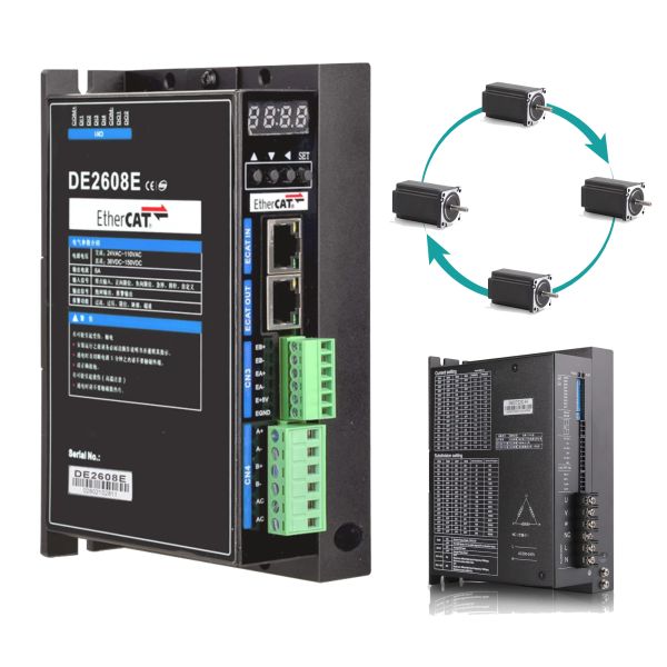 DC 24-60V Closed Loop Stepper Motor Drive 2 Phase Black Color