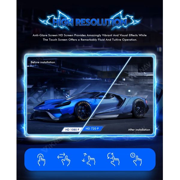 Viknav Car Radio For Infiniti FX35 (2003-2007) 10.4 inch Auto Multimedia Player Tesla Style Car Stereo GPS Navigation