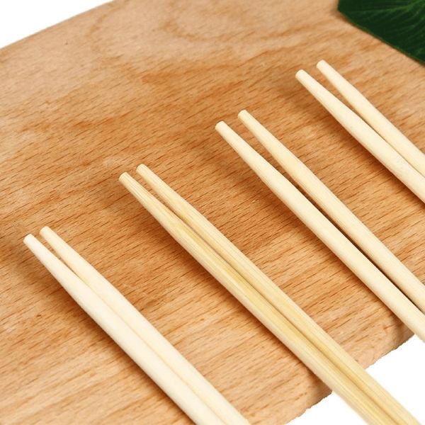 BAMBOO Round Stick Disposable Chopsticks 100% Natural Round Boutique Bamboo Stick