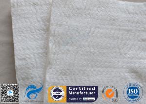 Buy cheap High Silica Fiberglass Needle Mat 25mm 1200℃ White Fire Door Insulation Blanket product