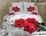 3D Reactive Printed Sheet Set Cotton Bedsheet