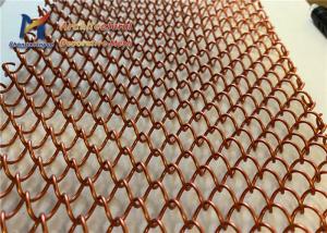 Buy cheap Golden Metal Mesh Ceiling Panels Mild Steel Wire Coil Curtains product