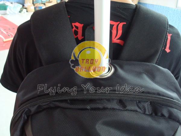 Fireproof Advertising Inflatable Backpack Balloon with Good Elastic for