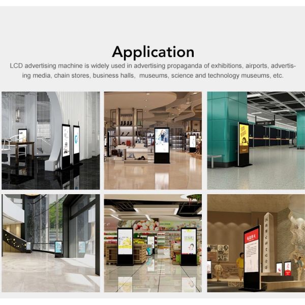 43inch/55inch android floor stand lcd touch screen advertising digital display player for advertising