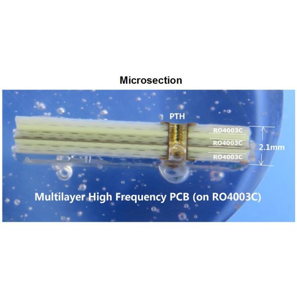 Multilayer High Frequancy PCB Board Rogers 5-Layer PCB Board Bulit On 20mil RO4003C
