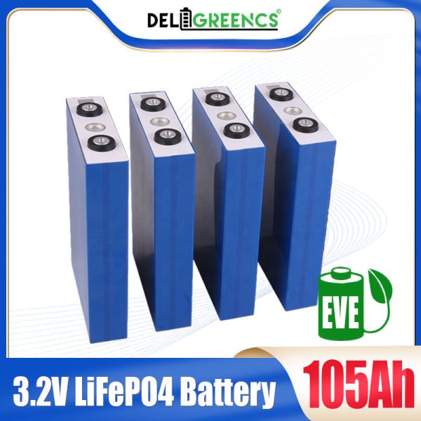 3.2V EVE105Ah LF105 LiFePo4 Battery Grade A For Crane EU Poland Warehouse Tax Free Standard Charge/discharge 0.5C/0.5C