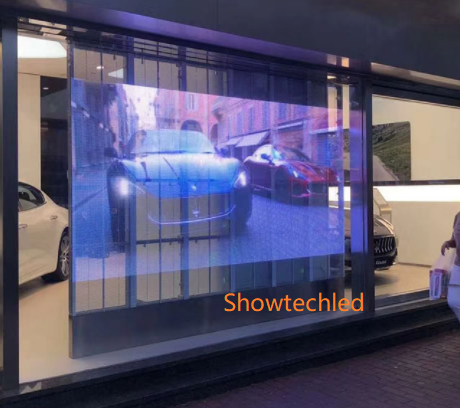 P5.2 18432 Dots/M2 Transparent LED Display Screen Advertising LED Panel