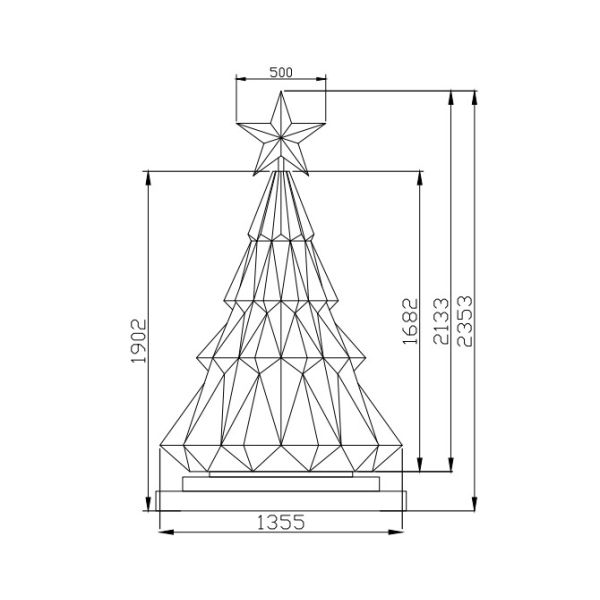 Christmas Trees Creative LED Display Screen GOB Technology With IP13 Rating