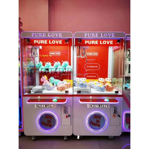 Crazy Toy 2 Gifts Catch Dolls Machine Claw Crane Plush Toy Doll Claw Toy Arcade Games Machine