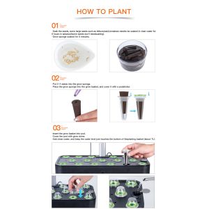 Medium Plastic Intelligent Hydroponic Planter , Touch Screen Indoor Hydroponic