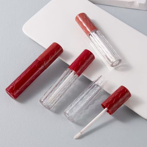 Plastic Lip Glaze Tube Bottle Suitable for All Skin Types in Multiple Colors