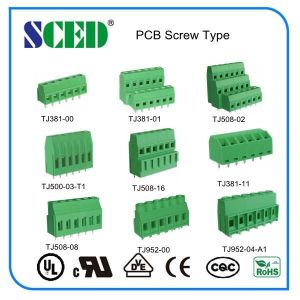 Right Angle Wiring PCB Terminal Block For Frequency Converters