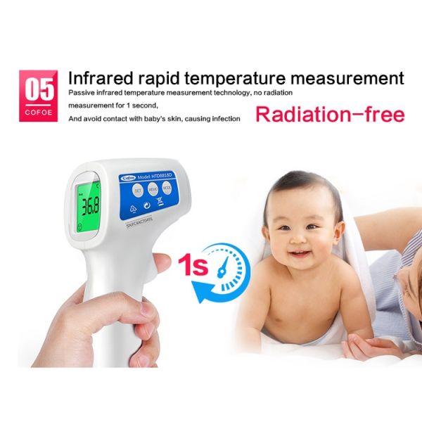 Hot selling Backlight Digital Non contact forehead infrared thermometer