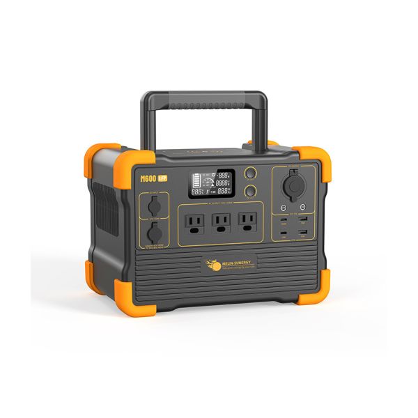 Compact Portable Solar Generator with 614Wh LiFePO4 Battery 3500 Recycles and MPPT Solar Charge Controller