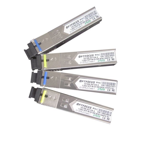 BIDI Fast Gigabit Ethernet SFP Optical Transceiver 155M And 1.25G With SC Or LC Connector