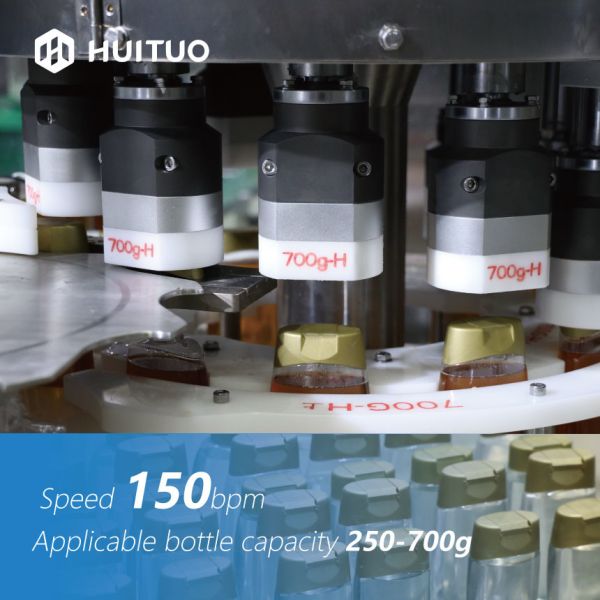 Customized PET Bottle Press Capping Machine With Cap Unscrambler