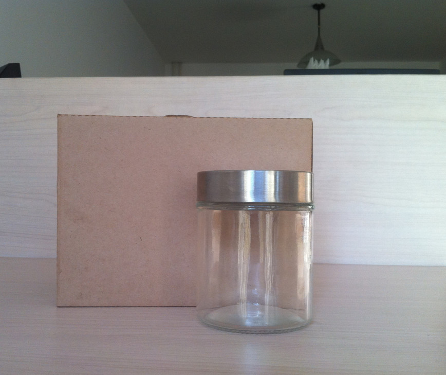 Buy cheap 400ml glass jars for plastic screw cap product