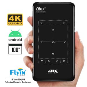 Ultra HD 4K Mobile DLP Interactive Projectors Pocket Portable Home Theater