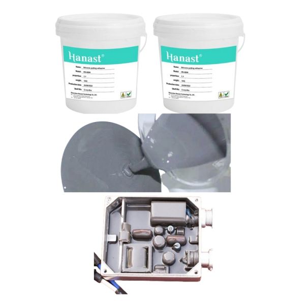 SGS Two Component RTV Silicone Potting Compound Liquid Gel For Electronics Insulation