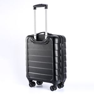 190D Polyester Black ODM ABS Hard 4 Wheel Suitcase
