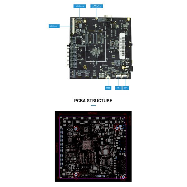 2.4G BT4.1 2GB EMMC Embedded Server Motherboard For android LCD Digital Signage