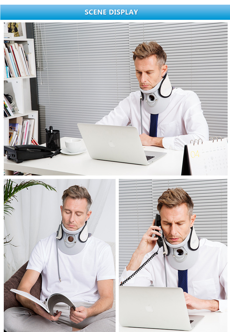 High quality portable traction and relaxation cervical device use