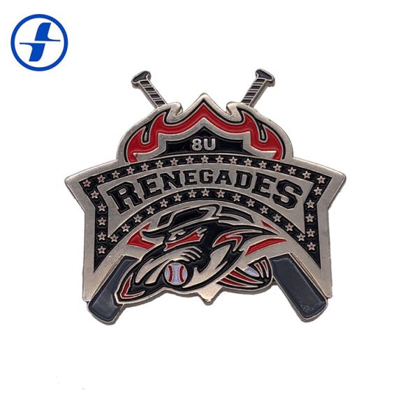 Quality Metal Plating Soft Enamel Pin Badges , Custom Trading Pins For Souvenir for sale