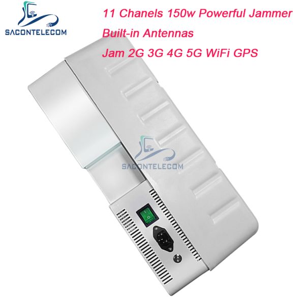 5G 5.8G 150w GPS WiFi Signal Jammer 11 Channels Waterproof