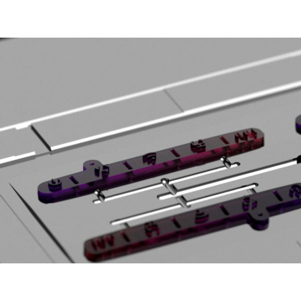 OEM / ODM : Polypropylene Injection Molding & Transparent Router Light Guide Plate (1*4) No.23893-B