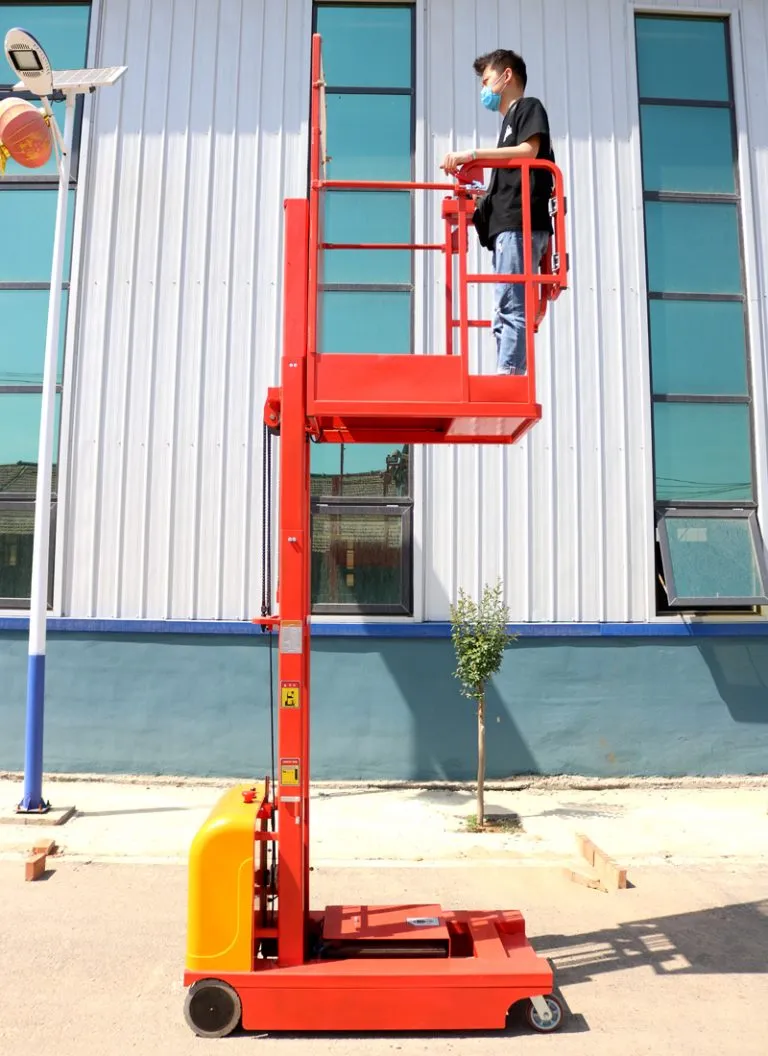 3m 4m Electric Order Picker Lift For Warehouses And Supermarkets