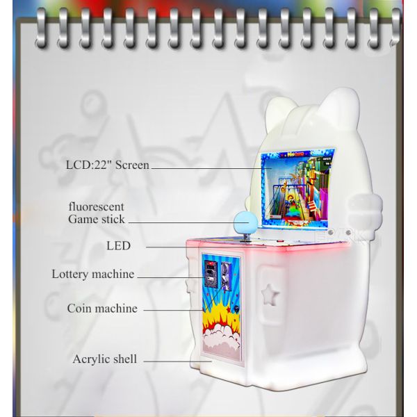 Kids Video Amusement Game Machines Mini Temple Running Arcade Game Equipment